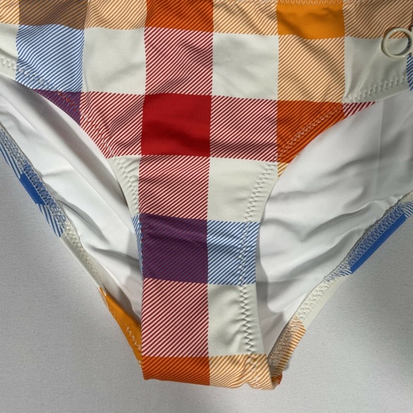 NWT Solid & Striped [‎ SZ Small ] Elle Bikini Bottom Beach Plaid - Picture 4 of 12